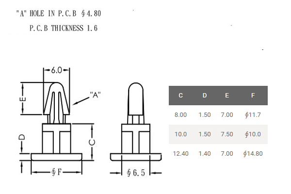 4.8孔间隔柱